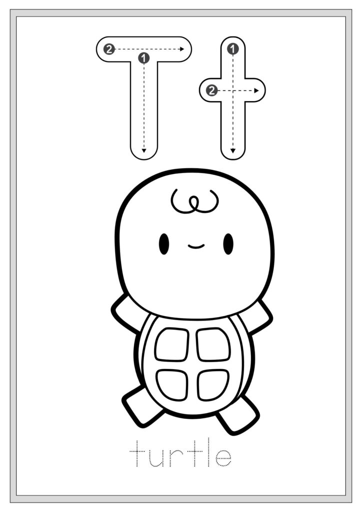 Animal Alphabet Tracing and Coloring Book