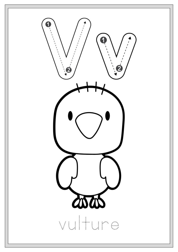 Animal Alphabet Tracing and Coloring Book
