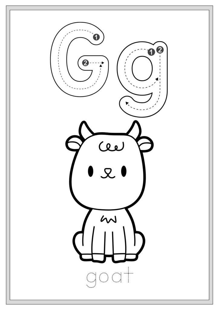 Animal Alphabet Tracing and Coloring Book